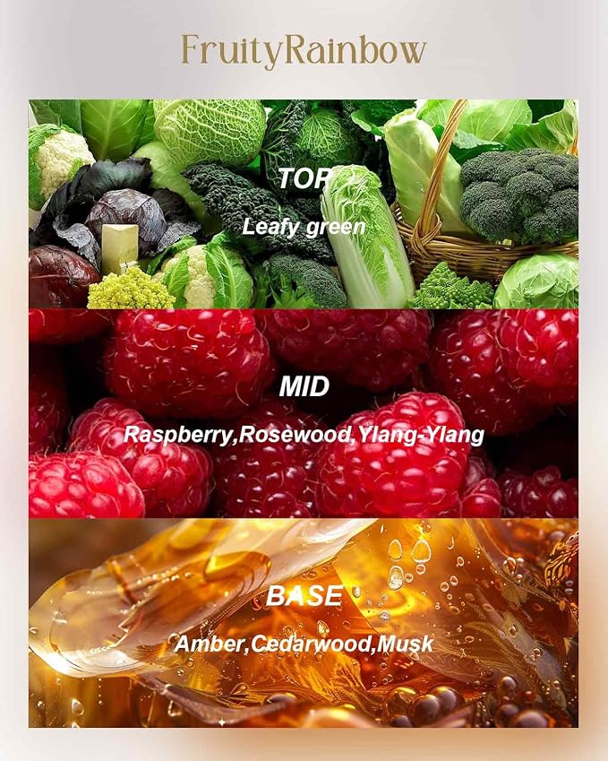 M&SENSE Fruity Rainbow Scented Candles 12 oz | Large 3 Wick Soy Tin, Over 40 Hour Burning Time, 100% Natural Vegan Wax, Relaxing Aromatherapy, Gift for Women Men