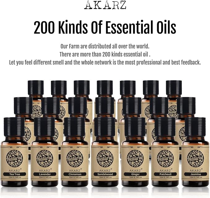 AKARZ Lime Blossom Essential Oil Natural Organic Pure Lime Blossom Oil for Skin Body Hair Care, Candle,Soap,Making, DIY,Massage Aroma 0.34 Fl Oz (10ml)