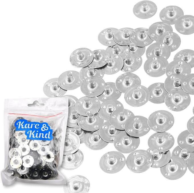 150pcs Metal Candle Wick Sustainer Tabs - Kare & Kind® retail packaging