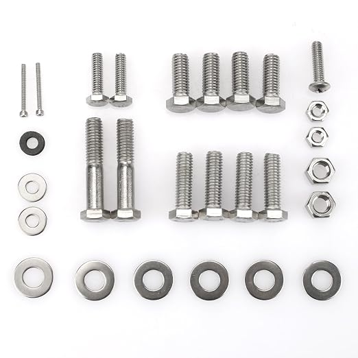Pool Pump Bolt Kit Replacement for All Pentair Whisperflo Pool and Spa Parts, Seal Plate kit Includes Motor Bolts, Seal Plate Bolts，Impeller Screw Washer and Diffuser Screws