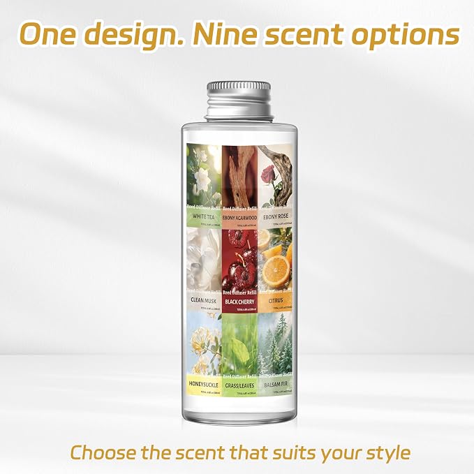 SCENTORINI Reed Diffuser Oil Refill, Honeysuckle Diffuser Oil 6.76 Fl Oz, Natural Scented Essential Oil Refill Long Lasting Summer Home Fragrance for Room Spa Aromatherapy Bathroom Home Decor