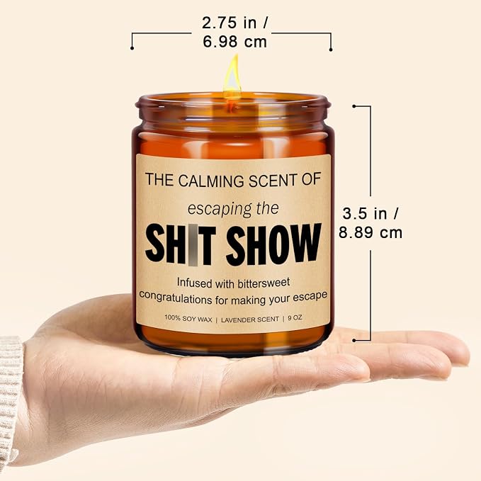 Younift Sarcastic Candles, Going Away, Goodbye, Farewell Gifts for Coworkers - Retirement, Coworker Leaving Gifts for Women, Men - Leaving Job, Moving Away Presents for Friends, Boss, Work Bestie
