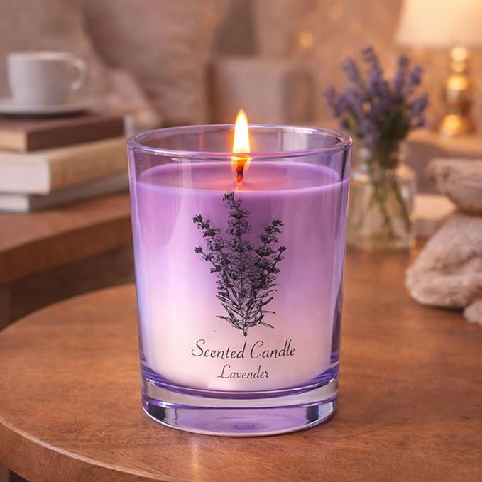 Mothers Day Gifts, Lavender Soy Candle for Women, Mothers Day Candles from Daughter Son, Anniversary Couple Gifts, Home Scented Aromatherapy Candle