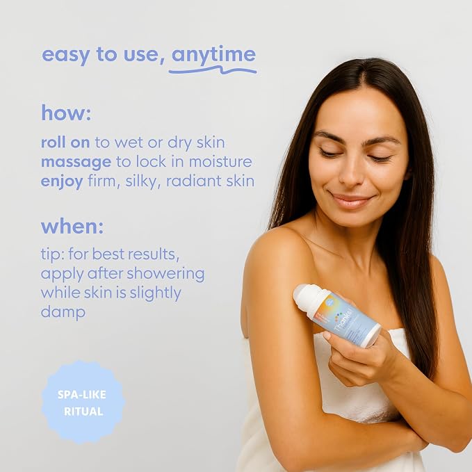 Massage Oil Roll On, Soothing Lavender Magnesium, Vegan, Cold Pressed with Lavender, Chamomile, Arnica & Essential Oils, Use After Shower or Before Bed, Self Care Essential, 3 FL OZ