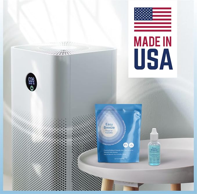 [2 Pack] Humidifier Cleaner Drops for All Makes & Models - Made in USA Humidifier Treatment for Peak Performance - Water Humidifier Drops for Cleaning - Humidifier Solution Humidifier Water Treatment