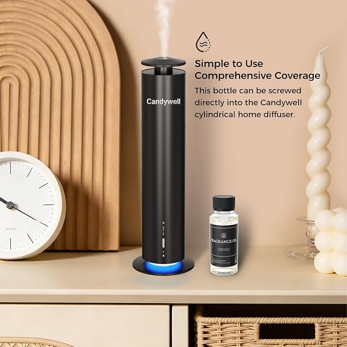 Hotel Diffuser Oil for Waterless Diffusers, Luxurious Relaxing Aromatherapy Scent Essential Oil with Lemon, White Tea, Lily of the Valley, 4 Fl Oz, 120 ML, Pale Mist