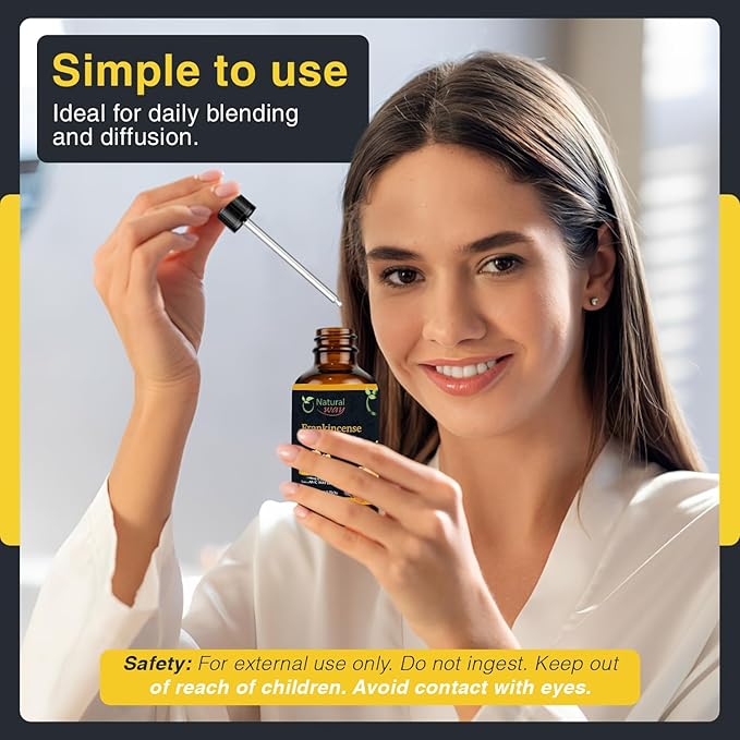 Frankincense Essential Oil | Pure Aromatherapy Oil for Diffusers, Hair Growth, Skin, Scalp Care, Massage | Refreshing Hair Oil for Women & Men | Natural Essential Oil for Diffuser | 4 Fl Oz (120 mL)