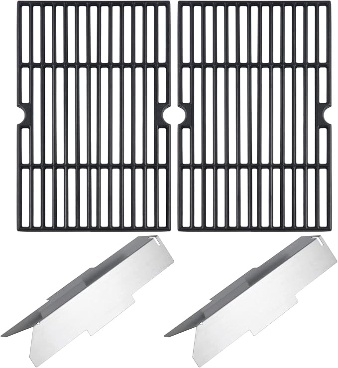 Charbrofire 70-01-634 DGF350CSP DGF350CSP-D Grates and Heat Tent Replacement Parts for Dyna Glo Grill Grates Heat Plates DGF350SNP DGF350SNP-D DG1-70-01-634-R 101-03011 70-01-635 Heat Shield