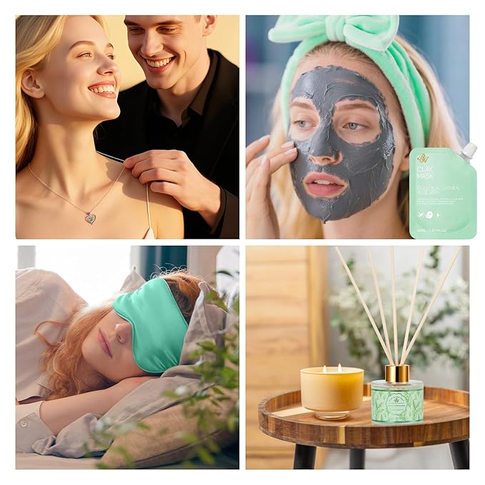 35 Pcs Mothers Day Gifts for Mom, Bath & Body Gift Basket for Women, Tea Tree Spa Gift Set, Face Skin Care Set, Self-Care Relaxation Gift, Diffuser, Birthday, Christmas, Valentines, Anniversary, Wife