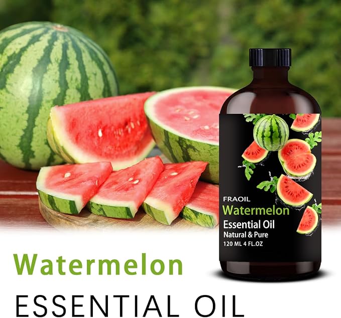 Watermelon Essential Oil, Watermelon Oil 4 Fl Oz 120ML for Diffuser Humidifier Yoga Cleaning DIY Candle Soap Making Essential Oils