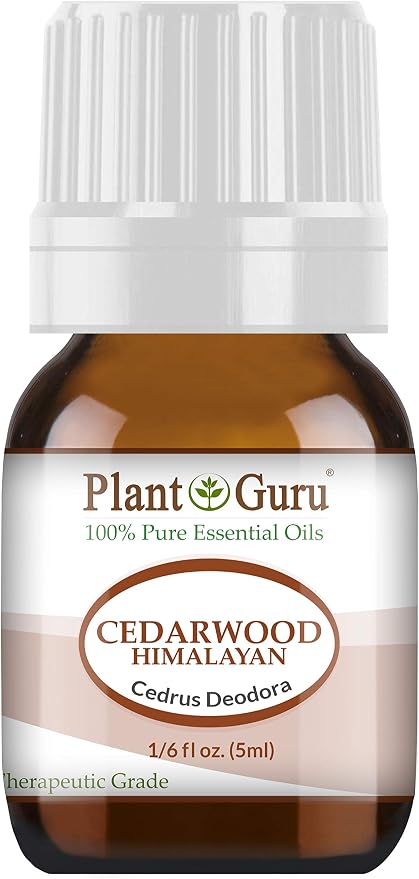 Cedarwood (Himalayan) Essential Oil 5 ml 100% Pure Undiluted Therapeutic Grade for Skin, Body and Hair Growth. Great for Aromatherapy Diffuser and DIY Soap Making