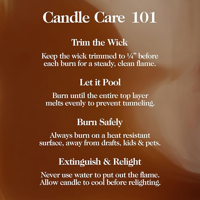 Hand Poured Non Toxic Candles - Vetiver & Cedarwood Fall Candles with Premium Natural Wax - Aromatherapy Scented Candles with Fir, Lemon Peel, Black Pepper & Musk Notes - 8.5 Oz, 45 Hrs Burn Time