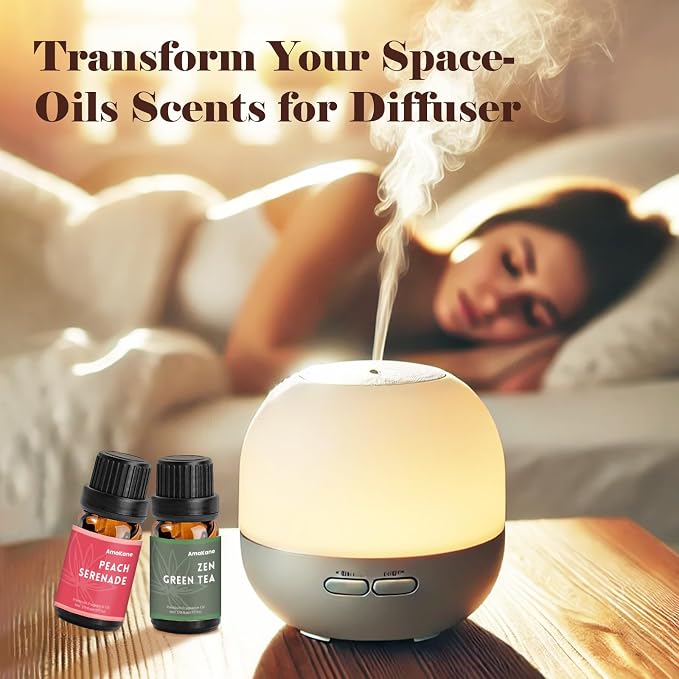 AmaKane Fragrance Oils Set, Essential Oils for Diffuser, Fragrance Oil for Candle Making, Soap Making Scents, Aromatherapy Oils 6x10ml, Home