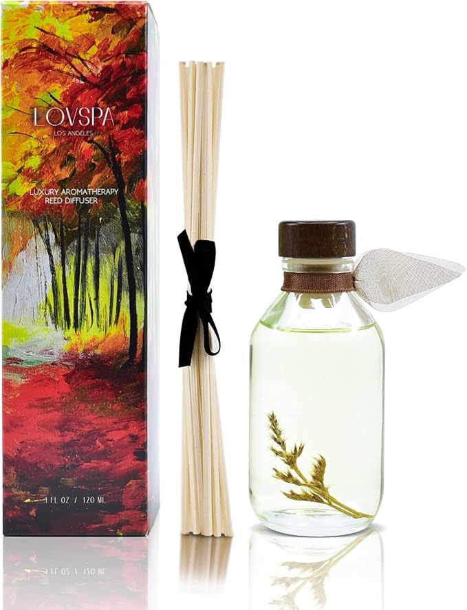 Cashmere Woods Reed Diffuser Set, Luxury Home Fragrance, Room Scent | Woods, lavender, and lilac profile, entryway decor, guest bathroom, living room, home aroma