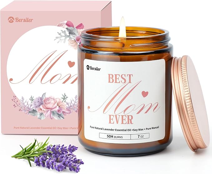 Aromatherapy Candles, Scented Candles, 7OZ Lavender Eucalyptus Candles Stress Relief and Relax for Home & Bedroom Gift for Women Birthday Christmas, Soy Wax Candle