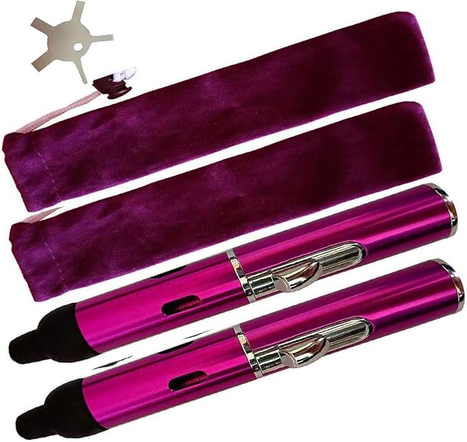 Torch Lighter,Handheld Multifunctional All-in-One Tube Built-in Detachable Windproof Lighter,Outdoor,Indoor,Camping,Candle,Birthday,Purple(2PCS)