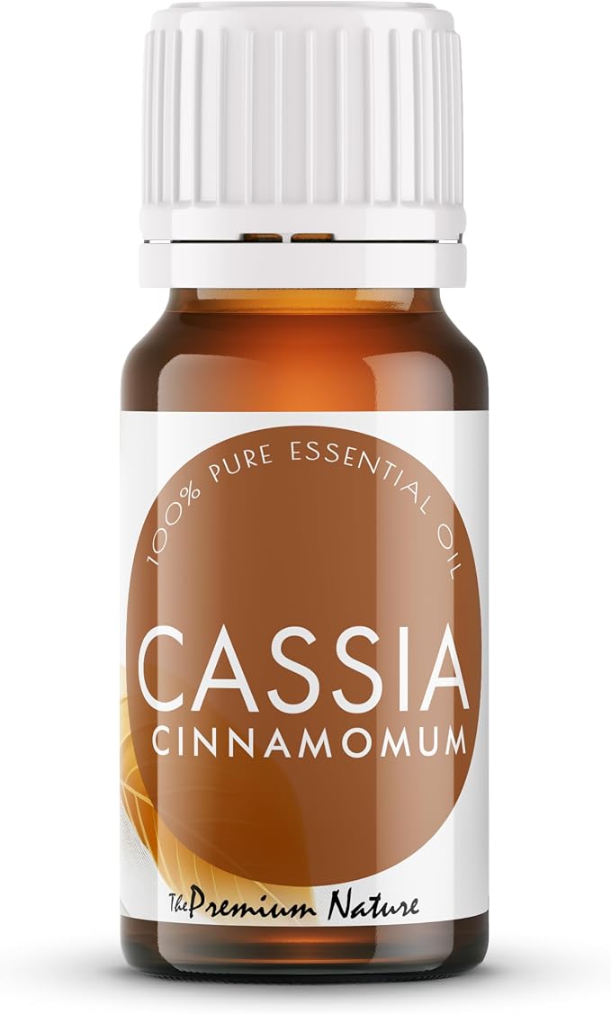 Cinnamon Essential Oil - 100% Natural Cassia for Diffuser, Skin, Hair, & Aromatherapy - Perfect Cassia Essential Oil for DIY Recipes (0.34 fl oz)