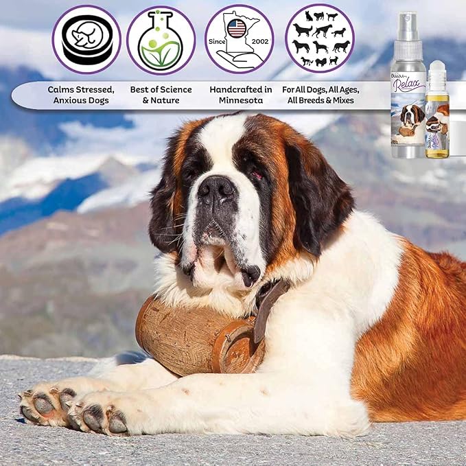 The Blissful Dog St. Bernard Relax Dog Aromatherapy Spray for Your Dog's Anxiety