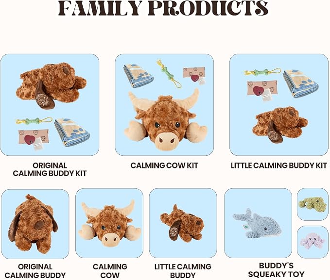 Teddy - Puppy Heartbeat Toy for Anxiety Relief with Reusable Heat Pack and Lavender, Sleep Aid for Dogs, Plush Comfort Toy for All Breads (Teddy Kit)