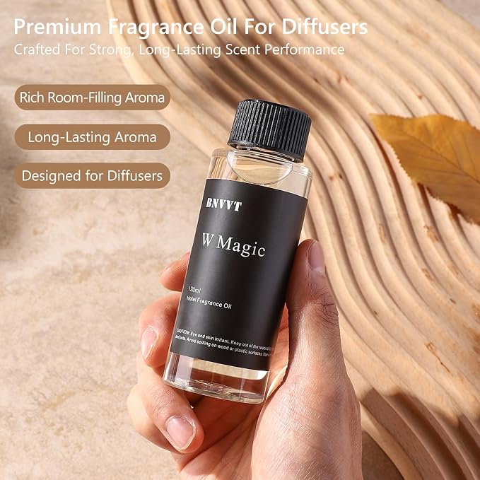 Hotel Diffuser Oil W Magic - The Iconic 5-Star Hotel Coastal Blend - Lemon Bergamot Sea Breeze - 120 mL Premium Fragrance Oil for Ultrasonic and Waterless Diffusers and Crafting