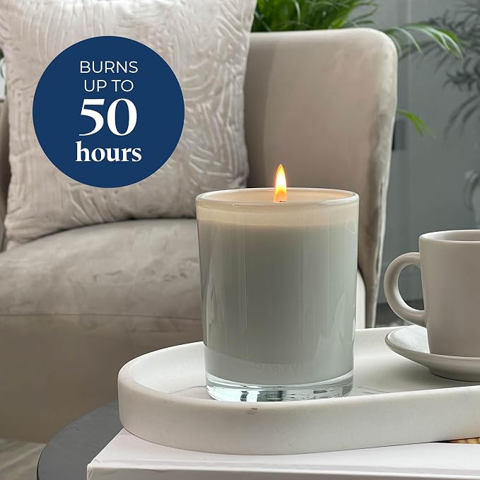 PartyLite Marshmallow Vanilla Escential Jar™ Candle, Scented with Caramel & Sugarcane, 7.75oz 1-Wick Reusable Glass Jar, 50-Hour Burn, Aromatherapy Home Fragrance