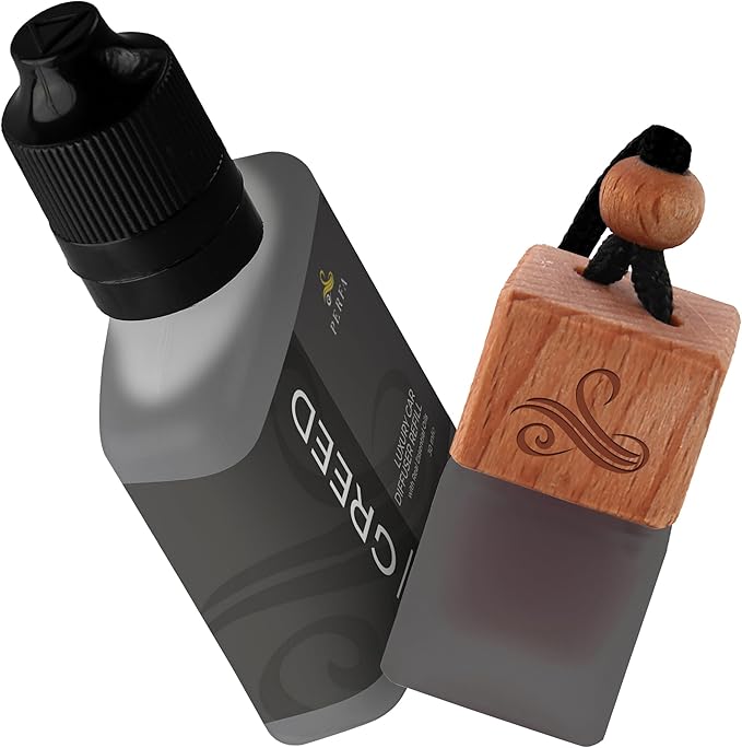 Greed Gift Set with Refill Bottle | Perfume Inspired Car Fragrances | Strong Car Freshener with Odour Eliminator Technology | Greed Automotive Freshener by Perfa