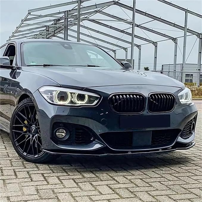 3Pcs Front Bumper Splitter Lip For BMW F20 F21 118i 120i M135i M140i Performance 2015-2019 Car Spoiler Diffuser Body Kit(Glossy Black)