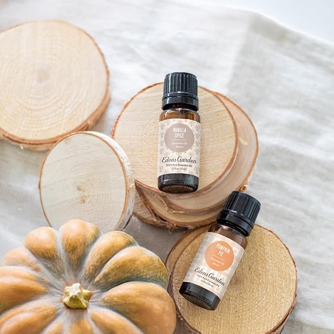 Edens Garden Pumpkin Pie Essential Oil Blend – Fall & Autumn Aroma, 100% Pure Undiluted Aromatherapy for Natural Wellness & Seasonal Gifting – 10 ml (.33 fl oz)