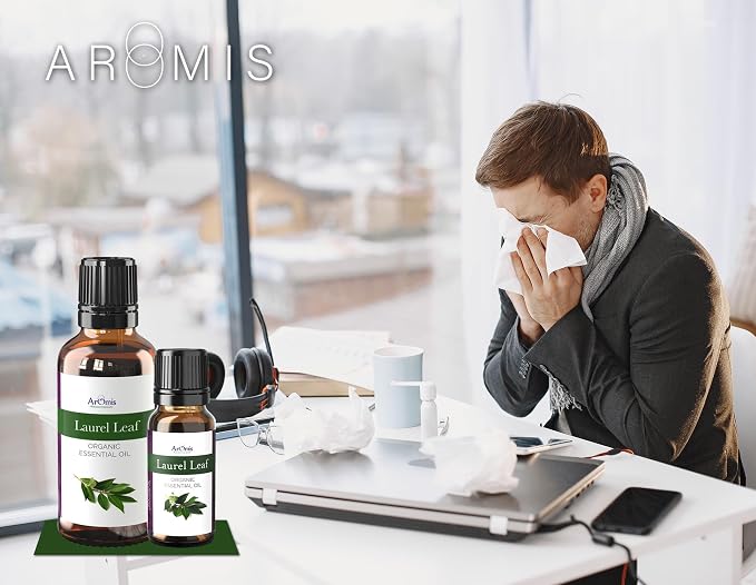 ArOmis Laurel Leaf (Bay Laurel) Essential Oil - 100% Pure & Undiluted for Aromatherapy & Diffusers - 30ml (1 Fl Oz)