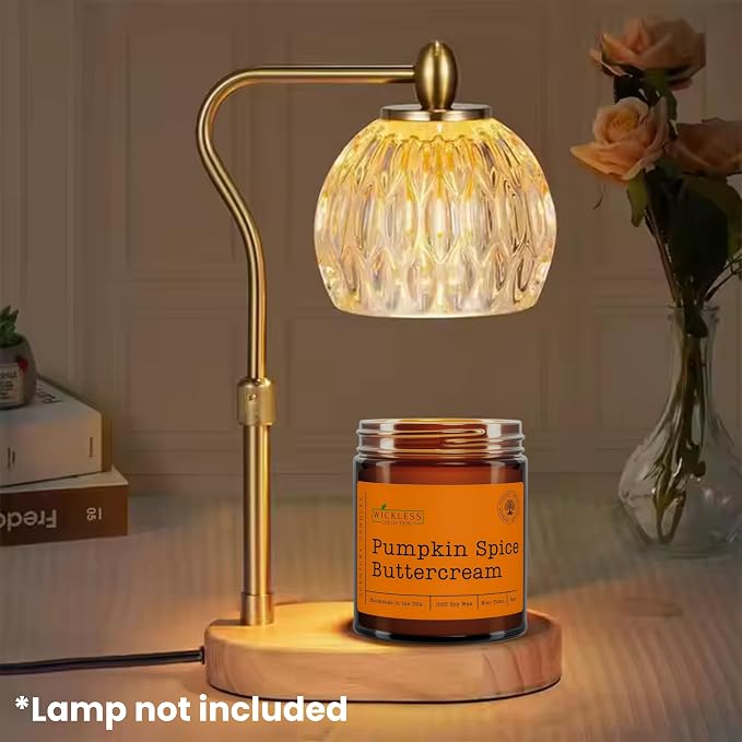 Wickless Pumpkin Spice Scented Candles for Candle Warmer Lamp, Many Scents to Choose, 100% Non-Toxic Soy Wax, Candle Melts for Warming Plate, Handmade in The USA (Pumpkin Spice Buttercream)