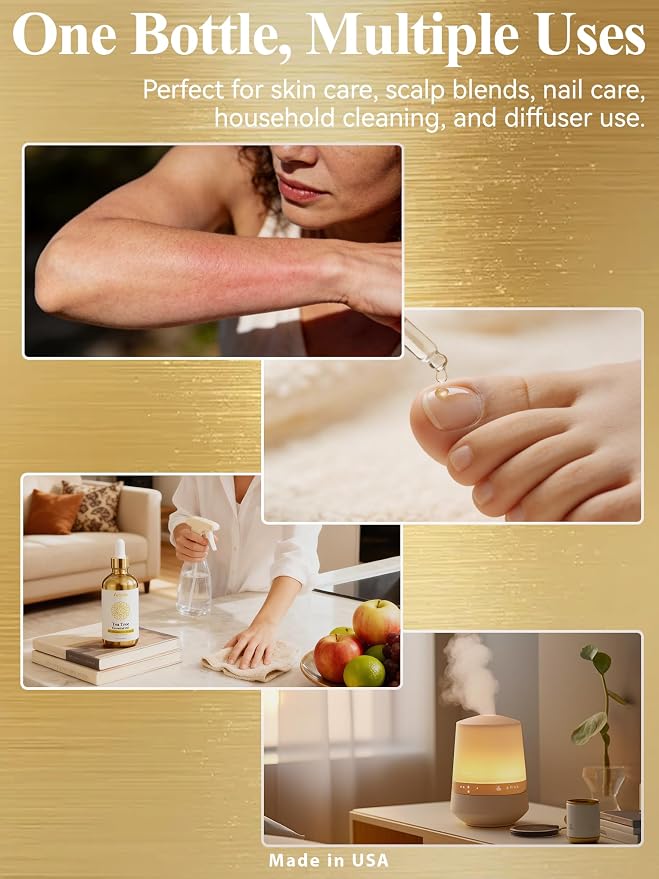 Tea Tree Oil 4 Fl Oz | For Skin & Diffusers & Aromatherapy & Home Care,Candle Making
