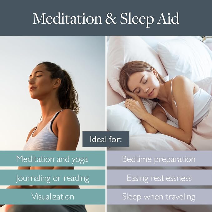 Scentered Aromatherapy Balm Sticks for Sleep & Meditation - Roll On Essential Oil Blends of Oud, Lavender, Ylang Ylang - Aromatherapy Gifts for Women - Sleep Well & Escape