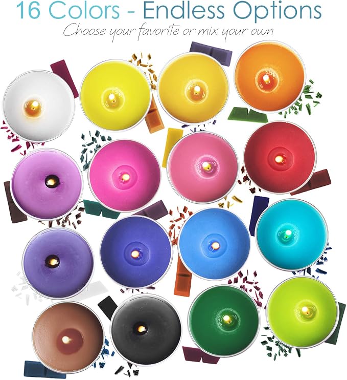 Etienne Alair Organic Soy Candle Making Kit for Adults, DIY Crafts, Complete Candle Making Supplies Include Natural Soy Wax, Tins, Scents, Dyes, Wicks & More – Gift Idea, Perfect Home Decor – 2 Lbs