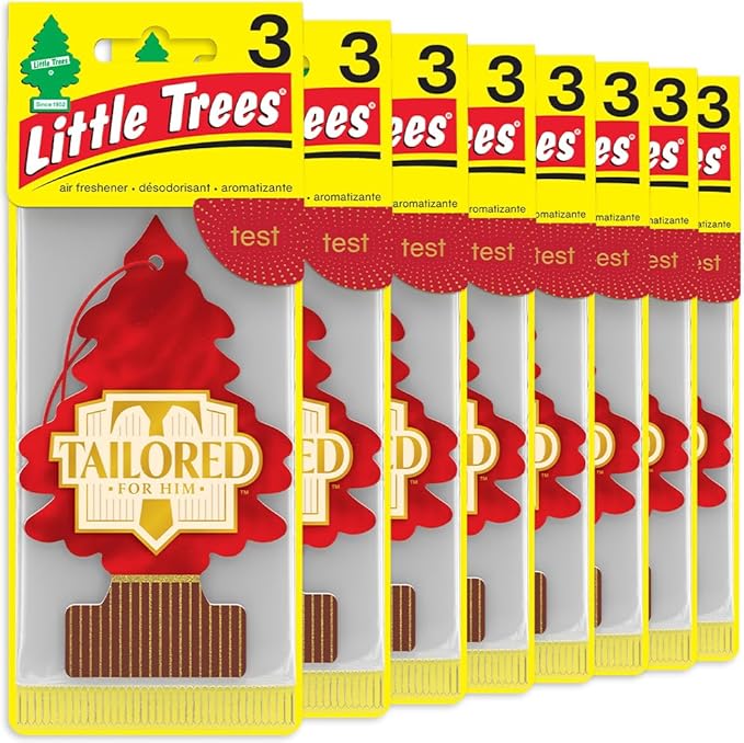 LITTLE TREES Car Air Freshener | Hanging Tree Provides Long Lasting Scent for Auto and Home | Tailored for Him, 24 Air Fresheners