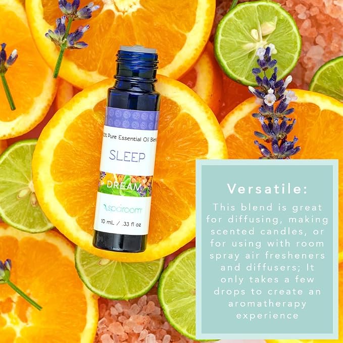 SpaRoom Aromatherapy 100% Pure Essential Oils for Diffusers and Air Freshners, Dream Sleep Blend, 10 mL