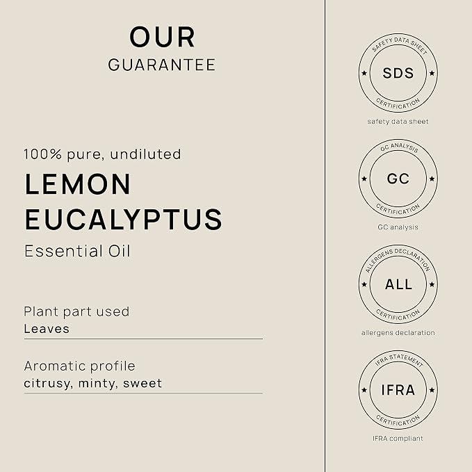 VINEVIDA Lemon Eucalyptus Essential Oil 32 oz - Undiluted - DIY Candle Scents - Bulk 946.36 ml
