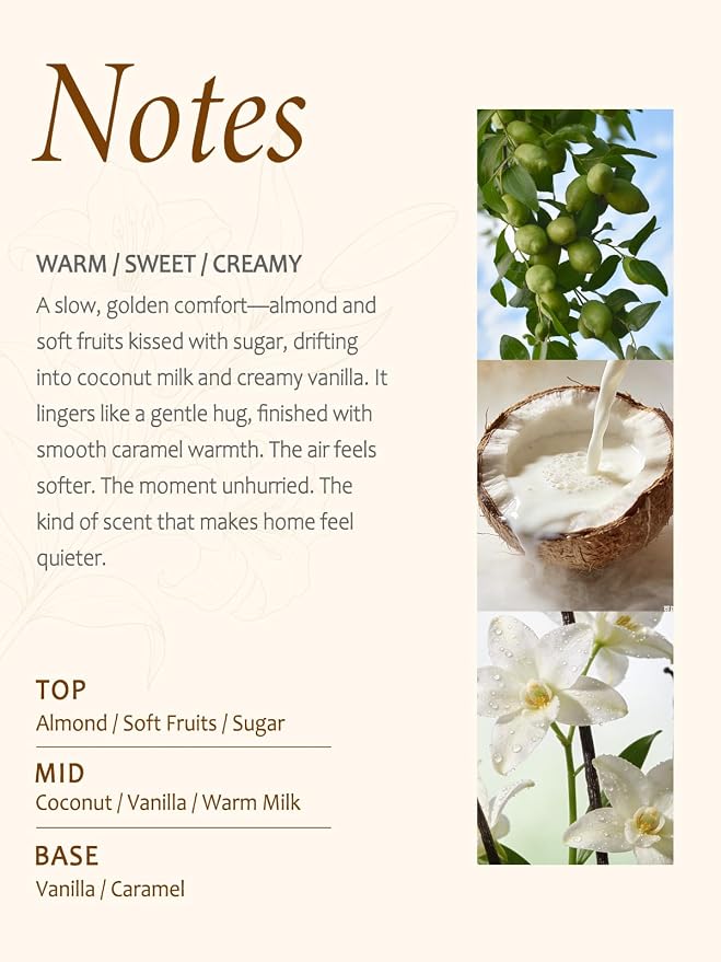 Cirhy Vanilla Scented Candle, White Candle–Home Scented Jar Candle with up to 50 Hour Burn Time, Natural Soy Wax, Dual Cotton Wicks, Aromatherapy for Sleep & Relaxation, Perfect Gifts for Women,7.4oz