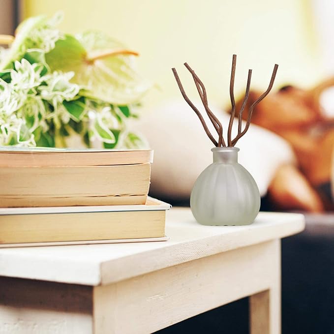 7Inch 100 Pcs Brown Wavy Rattan Reed Diffuser Sticks Fragrance Diffuser Replacement Refill Sticks