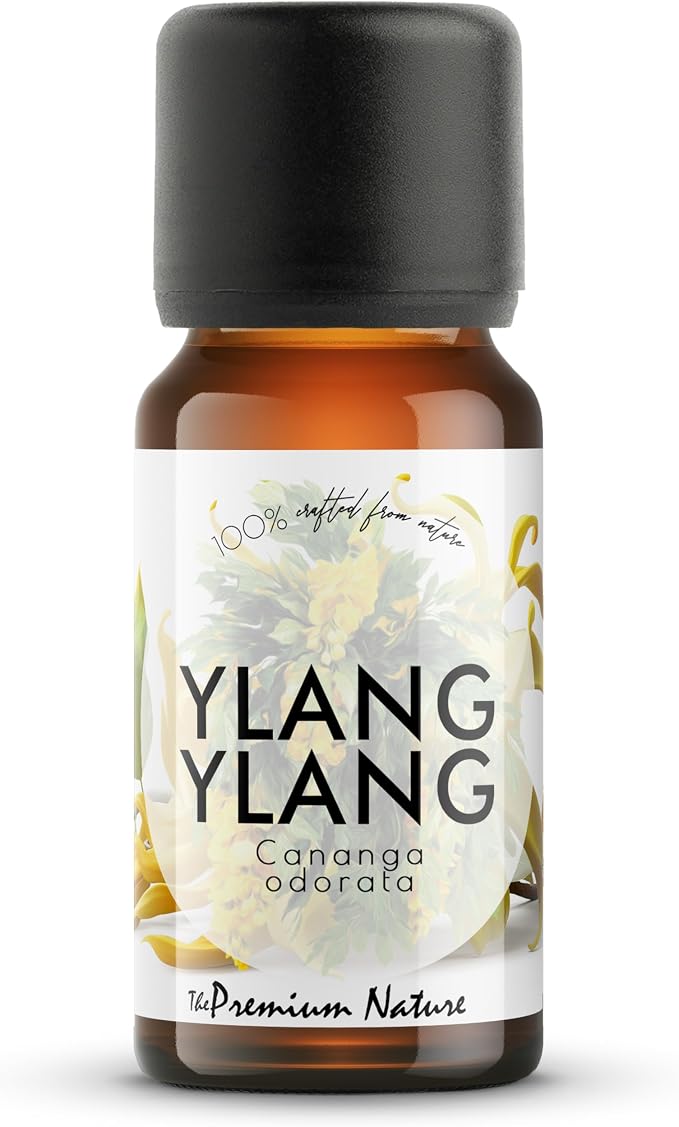 Ylang Ylang Essential Oil | 100% Pure & Natural Cananga odorata Flower Oil with Rich Sweet Floral Aroma | for Diffuser, Candle Making & DIY Aromatherapy Blends, 0.34 fl oz