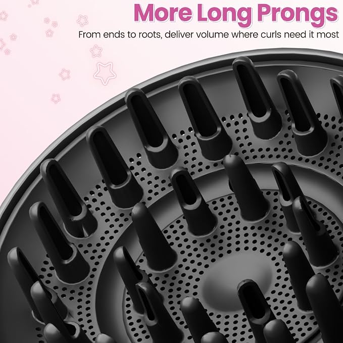 Upgraded 6IN Diffuser Attachment for Dyson Airwrap Styler HS01 HS05 HS08, Hair Diffuser Nozzle for Fast Drying and Styling Wave Curly Thick Hair