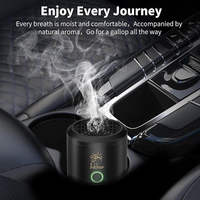 Portable Mini Incense Burner Bakhoor Rechargeable USB Aroma Diffuser Electric Arabic Incense Holder Muslim Home Decoration