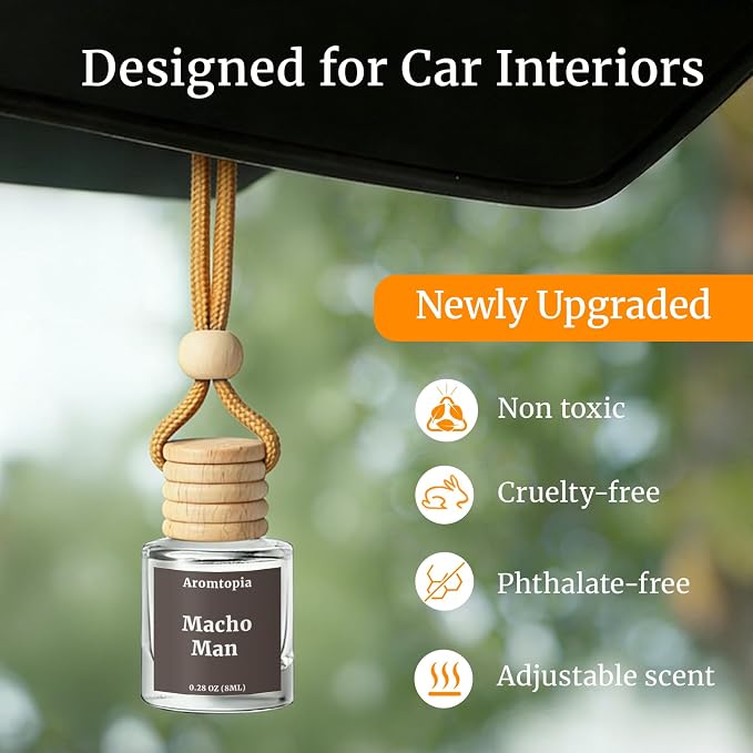 Car Air Fresheners, Hanging Car Fragrance Diffuser, Aromtopia Elegant Hotel-Inspired Scent, Car Odor Eliminator, Long-Lasting, Car Accessories Gift for Women & Men Gift (Hotel Ritz-Carlton), Pack of 2