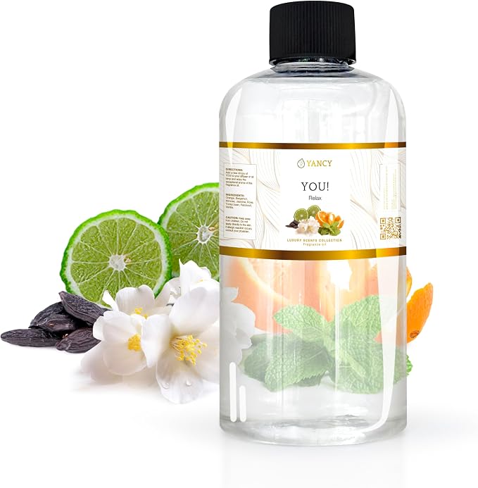 YANCY You Luxury Collection Fragrance Oil (8 oz), Intimate and Warm Scent, Ideal for Diffusers, Oil Burners & Aroma Lamps, Soft Signature Fragrance for Personal Spaces