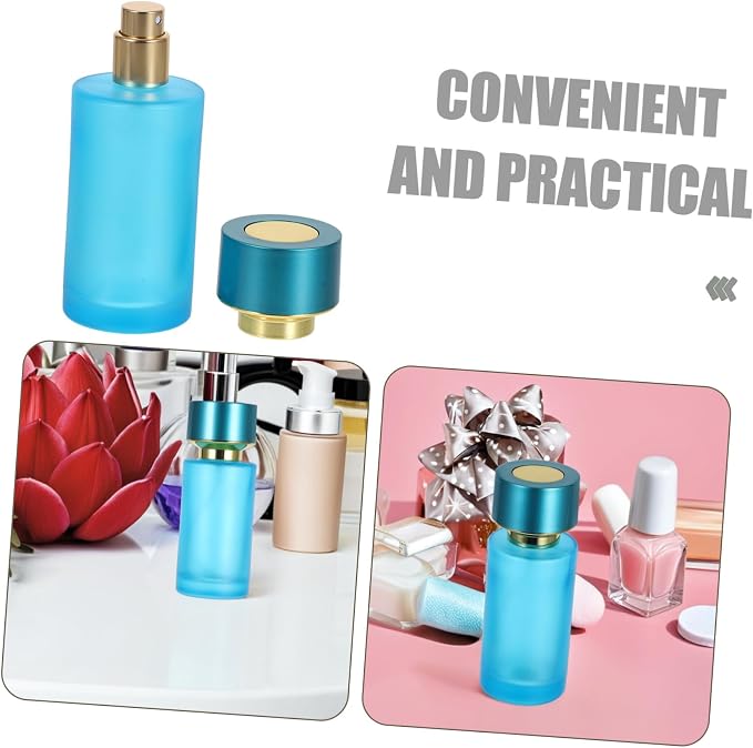 Outanaya Travel Refillable Perfume Bottle Glass Spray Atomizer with Cap for Cosmetics Travel Friendly Perfume Container Compact Durable Design for Effortless Fragrance
