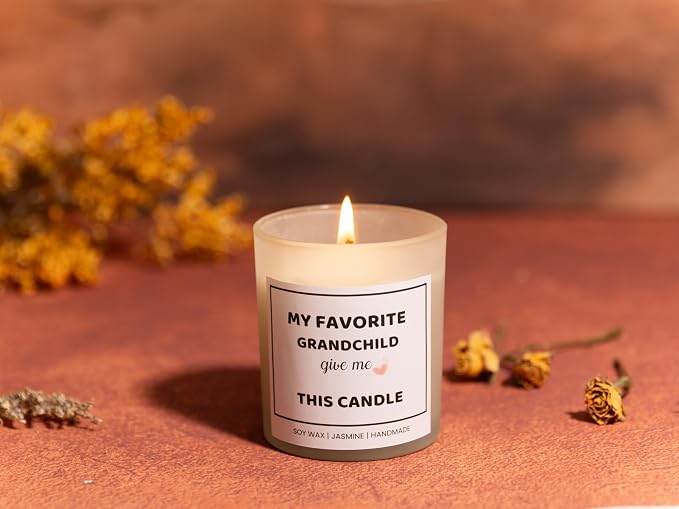 Gifts for Grandma Grandpa from Granddaughter or Grandson，Gifts for Grandma, Best grandmather Gift, Mother Day Gift, Birthday Present, Jasmine Candles