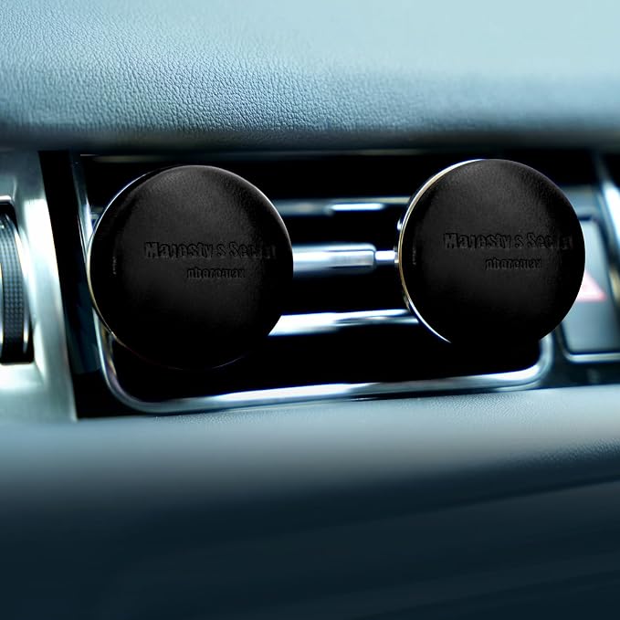 MAJESTY`S SECRET PHEROMAX Car Air Freshener Vent Clip, Auto Scents New Car Smell, Vehicle Accessories Interior for Women and Men, Automotive Odor Eliminator, Long Lasting Car Diffuser