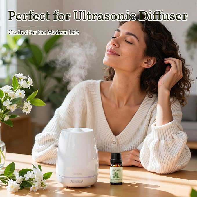 Fresh Essential Oils Set - 8 Pack Pure Aromatherapy Oils for Diffuser, Home Scents for Candle & Soap Making, Humidifier, Gift Set for Men & Women | Lemon, Peppermint, Rosemary, Eucalyptus & More