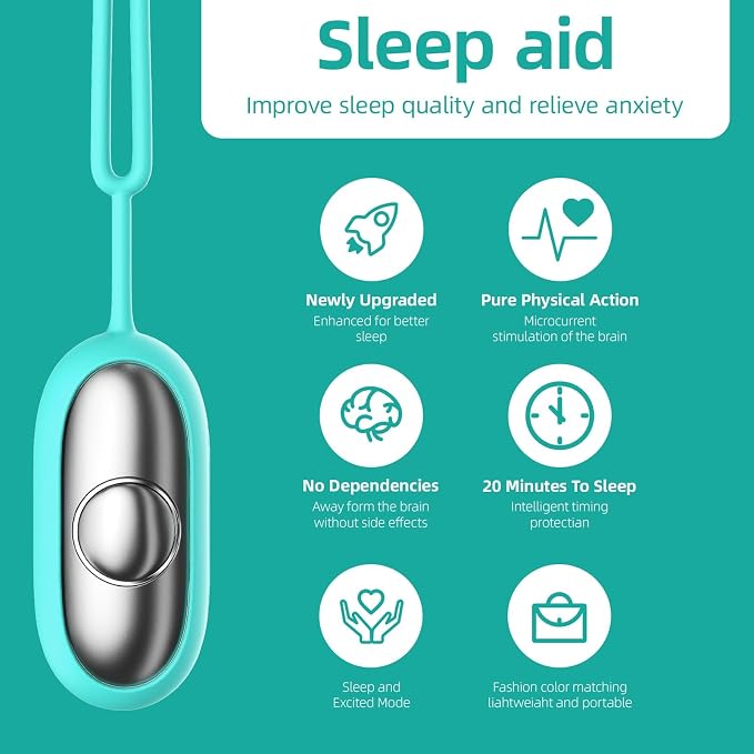 Handheld Relaxation Device – Dual-Mode Gentle Pulse Wellness Tool for Adults & Kids, Portable Sleep Device, Supports Calm Focus & Better Rest, USB-C Rechargeable (Green)