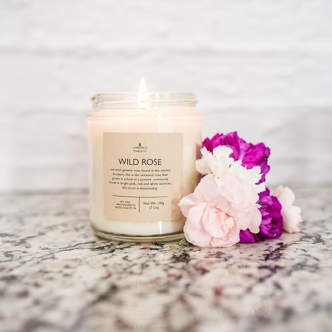 Handmade | Soy Candle (Wild Rose, 8 oz.)