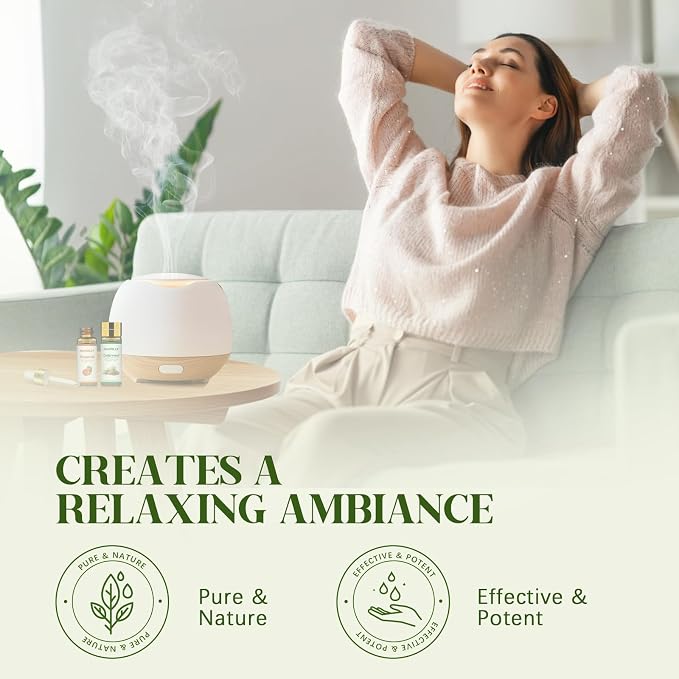 Essential Oils Set - 24 Pcs Essential Oil Kit for Diffuser, Aromatherapy, Massage, Skin Care, Soap & Candle Making - Premium Aromatherapy Diffuser Oils Set